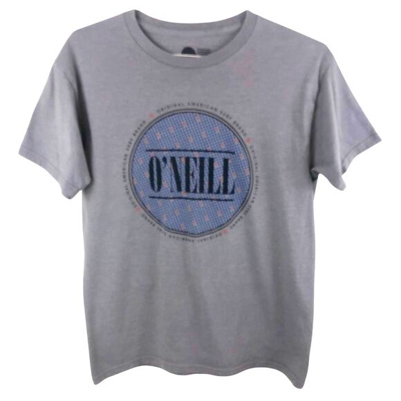 O’Neill Gray with Blue Graphic Print on Front T Shirt Medium Modern Fit - Picture 15 of 16